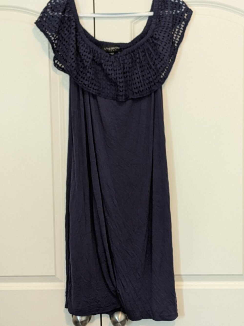 Casual Off-Shoulder Navy Dress from Lane Bryant, 18/20